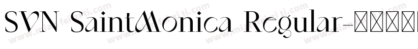 SVN SaintMonica Regular字体转换